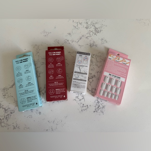 NEW!! 4 Pack Press On Nail Kits! - Picture 2 of 2